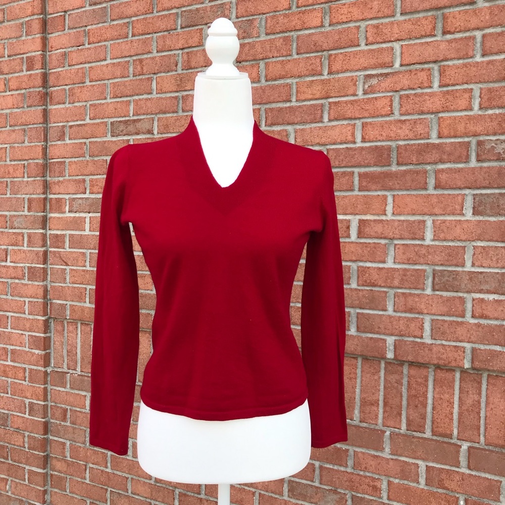 Fine Italian Marino Wool Red sweater - MP